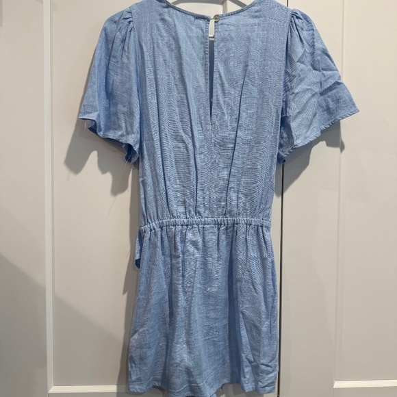 American Threads Small Light Blue Wrap Romper Size S - Picture 2 of 2